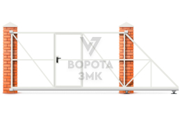 Откатные ворота каркас 2000×2100 ЗМК-7656