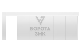 Противопожарные откатные ворота Дорхан 3000×5000 ЗМК-4696