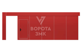 Откатные ворота 2000×2500 для паркинга ЗМК-9626