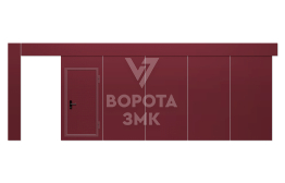 Ворота противопожарные сдвижные 4000×3500 ЗМК-4715