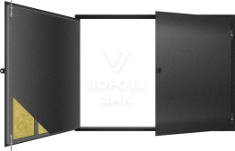 Листовые распашные ворота 2 м ЗМК-5083
