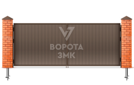 Ворота из профильной трубы 1500×2000 ЗМК-5372