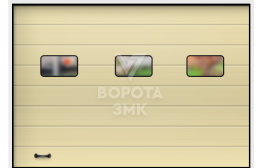Подъемные ворота под ключ 2250×2500 ЗМК-3207