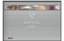 Ворота под навес 2500×2500 ЗМК-9804