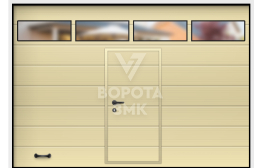 Секционные гаражные ворота Москва 2125×3000 ЗМК-3428